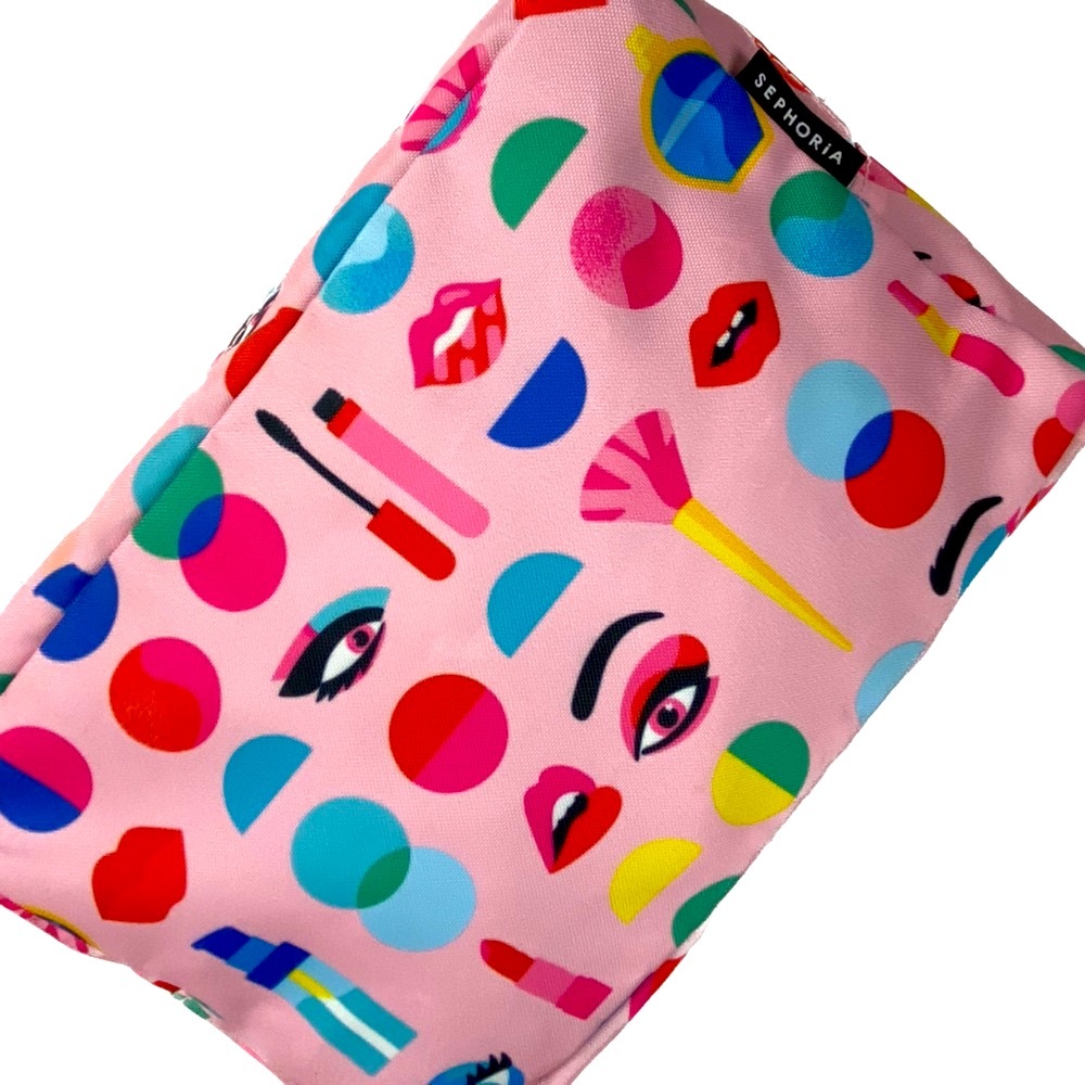 NEW Swag Bag Cute pink zipper makeup carry travel bag Sephora‘s Sephoria Event